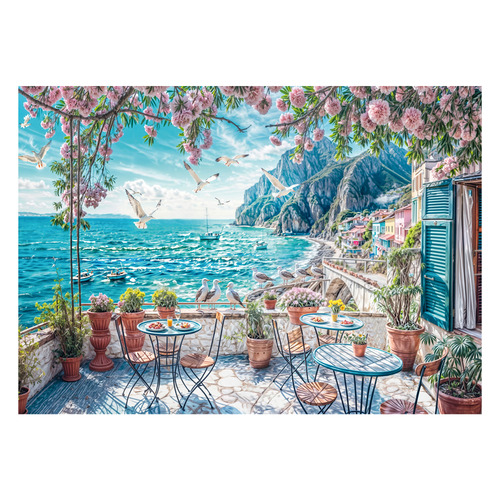Terraza junto al mar