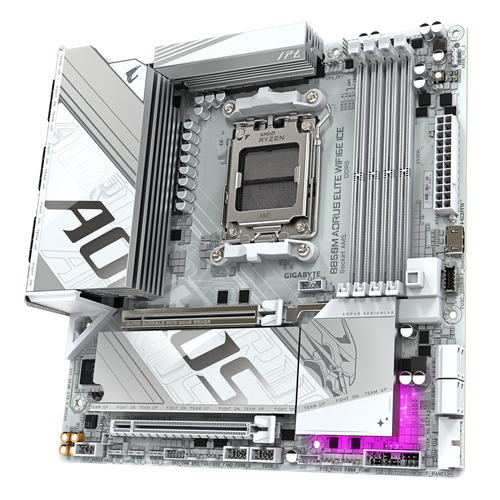 Gigabyte B850M Aorus Elite WIFI6E Ice Amd Ryzen AM5 DDR5 Atx Motherboard - image 4