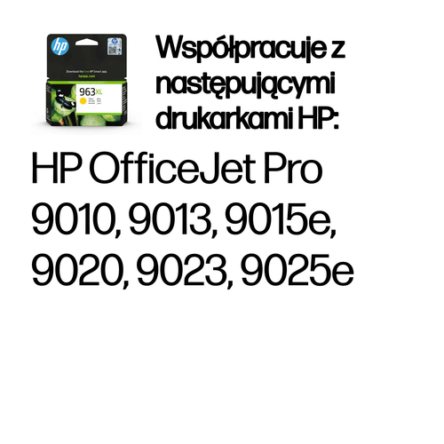 HP Inc. Wkład do drukarki atramentowej 963XL Żółty 3JA29AE