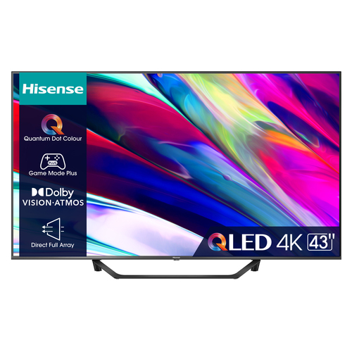 Hisense 43A7KQ 109,2 cm (43") 4K Ultra HD Smart TV Wi-Fi Черный 275 cd/m²