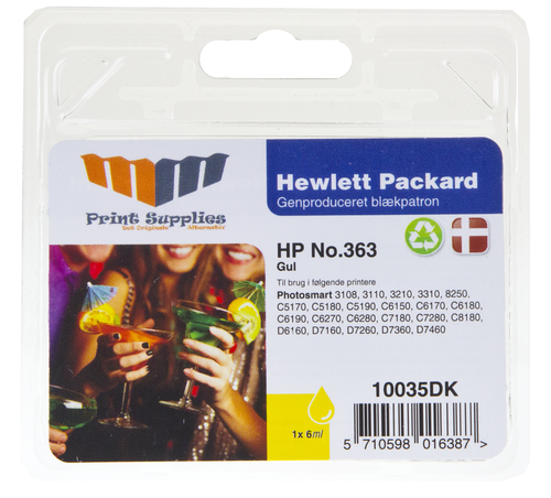 MM Yellow Inkjet Cartridge - Replaces HP No.363 (C8773EE)