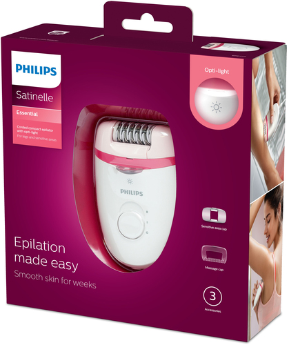 Philips Satinelle Essential BRE255/00 Corded compact epilator – image 2