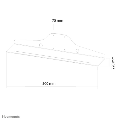 Neomounts KEYB-V050 - Bevestigingscomponent (kast) voor toetsenbord/muis, afbeelding 3