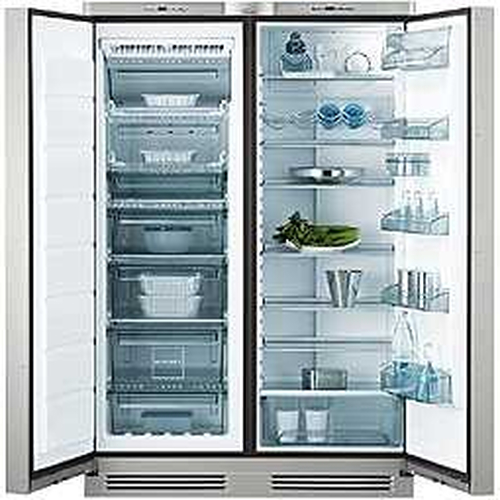 AEG S-75678-SK1 side-by-side refrigerator Freestanding Stainless steel