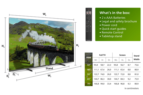 Philips 7600 series LED 43PUS7608 4K TV – image 9