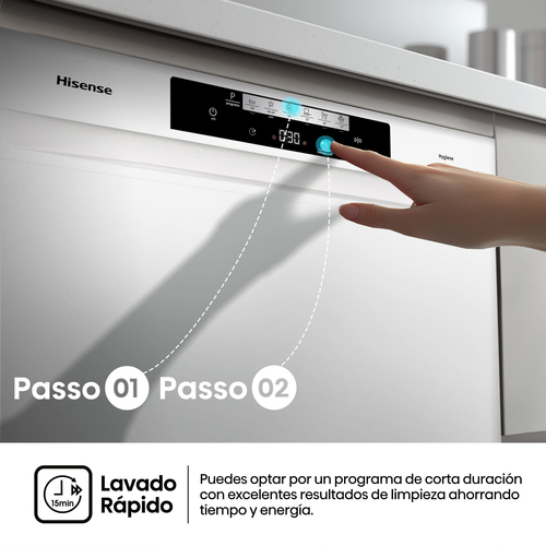 Hisense HS643C90W dishwasher Freestanding 16 place settings – image 5