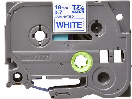 Brother P-Touch TZe-243 (18mm) Blue On White Labelling Tape - image 2