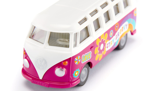 Siku VW T1 Samba Bus – Voiture miniature Édition Flowerpower, 15,5 cm – Photo 4 sur 7