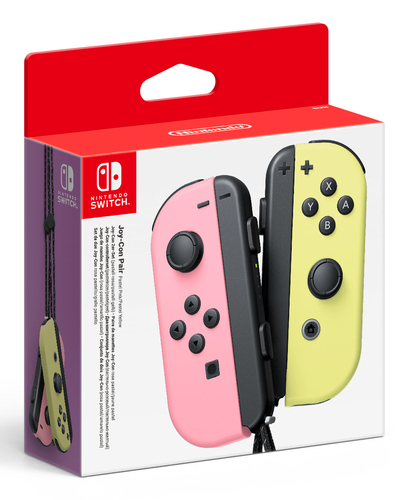 Nintendo 10011583 игровой контроллер Розовый, Желтый Bluetooth Геймпад Аналоговый/цифровой Nintendo Switch, Nintendo Switch OLED