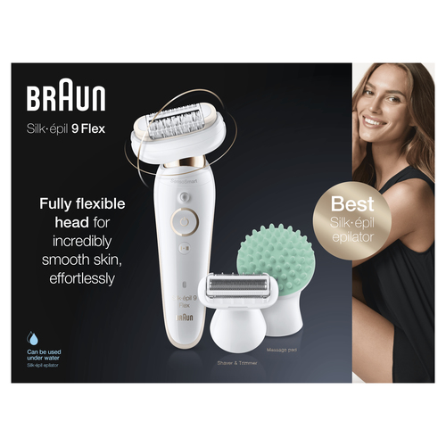 Braun Silk-épil 9 81688638 epilator 40 tweezers White, Gold – image 2