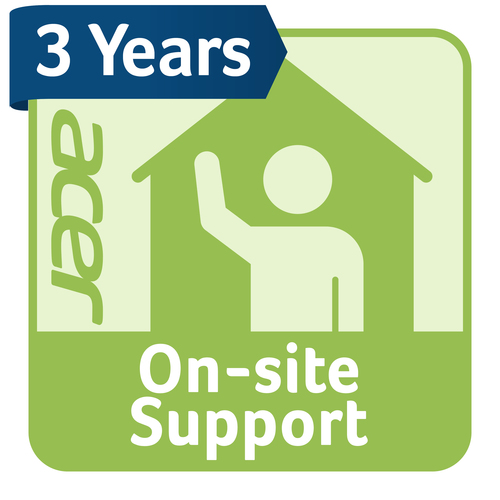 Acer AcerAdvantage - Extended service agreement - parts and labour - 3 years - on-site