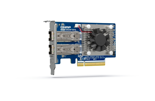 QNAP QXG-25G2SF-E810 сетевая карта Внутренний Фибра 25000 Мбит/с