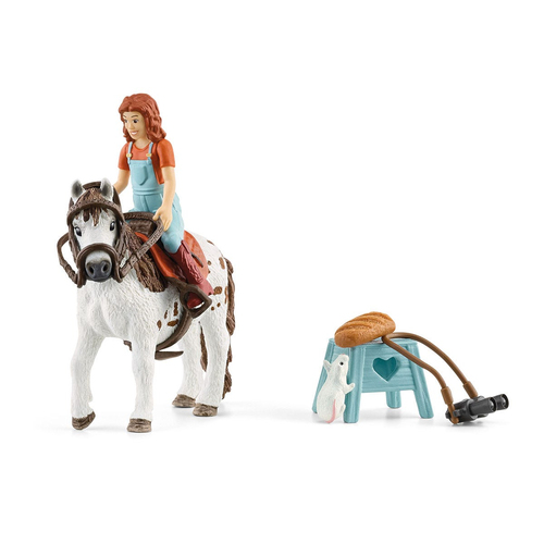 Schleich Horse Club - Mia & Spotty speelfiguur, afbeelding 6