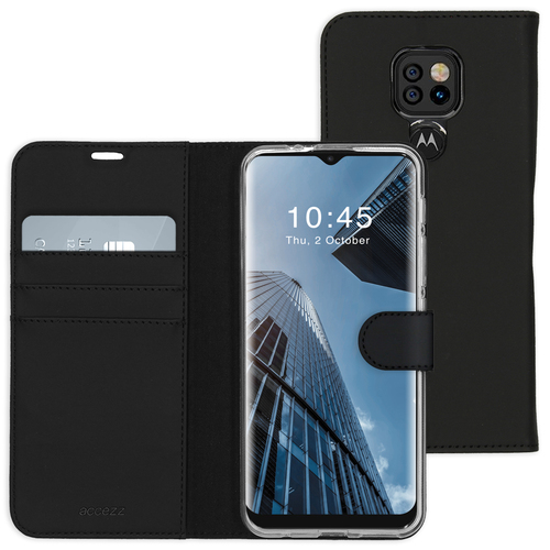Accezz MotoE7P51301101 чехол для мобильного телефона 16,5 cm (6.5") чехол-бумажник Черный