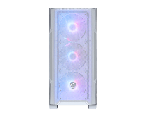 Msi Mag Forge M100R Argb Tempered Glass Windowed mATX Mid Tower PC Gaming Case - White - image 2