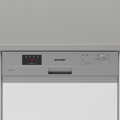 Sharp QW-GX13F47EW-DE dishwasher Semi built-in 13 place settings – image 3