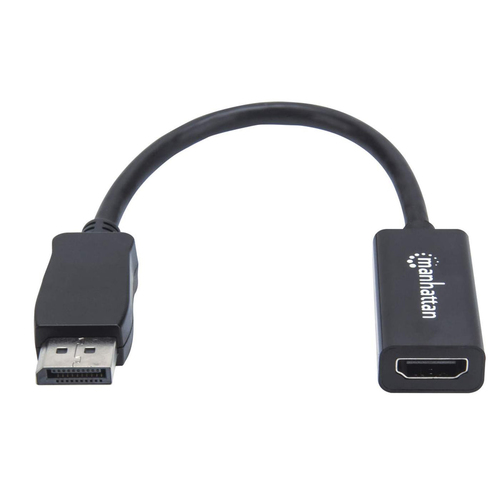 Manhattan Cable adaptador DisplayPort 1.1 a HDMI, 1080p@60 Hz, macho a hembra, 15 cm, DP con pestaña de bloqueo, activo, no bidireccional, negro, garantía 3 años, equivalente a DP2HDMI imagen 3