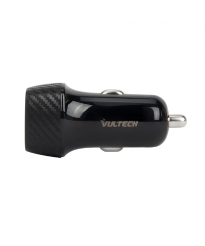 Vultech CA-1Q cargador de dispositivo móvil Auriculares, Teléfono móvil, Smartphone, Tableta Negro Encendedor de cigarrillos Carga rápida Auto