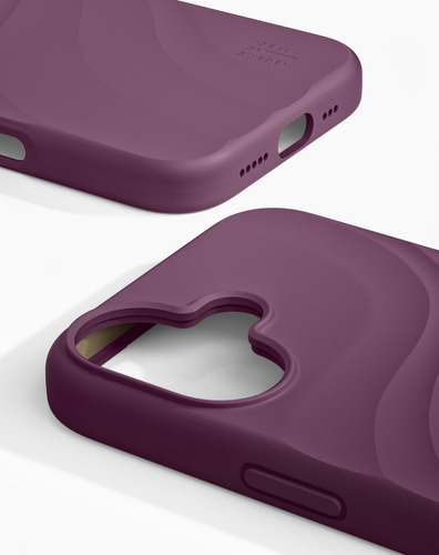 iDeal of Sweden Soft Swirl Silicone Case MagSafe iPhone 16 Velvet Plum – image 2
