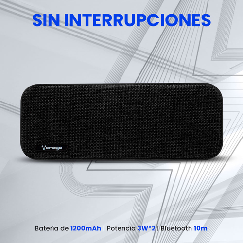 Bocina Portátil Bluetooth VORAGO BSP-150