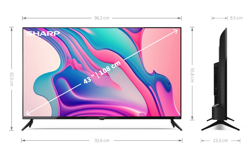 Sharp 43FD2E TV 109.2 cm (43") Full HD Smart TV Wi-Fi Black – image 7