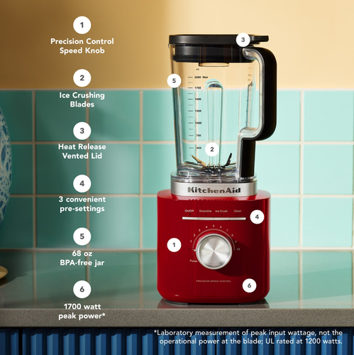 Kitchenaid Pure Power Blender - Empire Red, Red - image 3