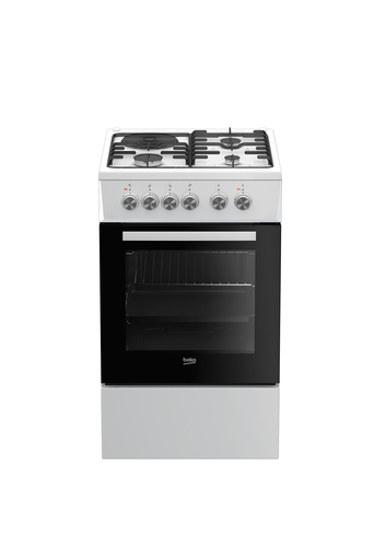Beko FSS53000DW cooker Freestanding cooker Gas Combi White