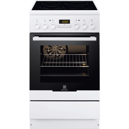 Electrolux FEH50G3 Freestanding cooker Electric Ceramic hob Black, White