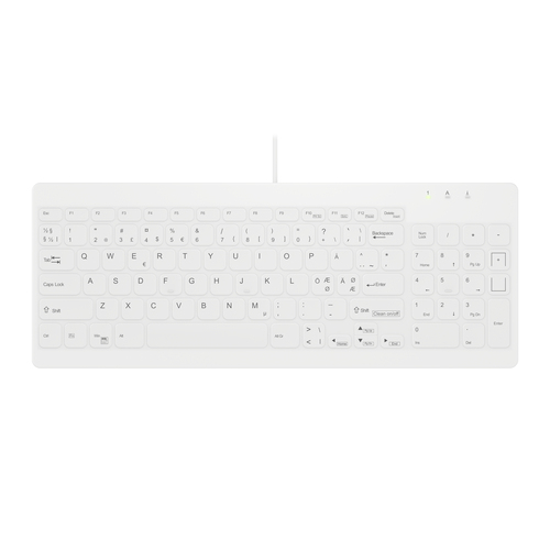 Contour Design Active Key AK-C7012F-U1-W/NOR клавиатура Медицина USB QWERTY Северные страны Белый