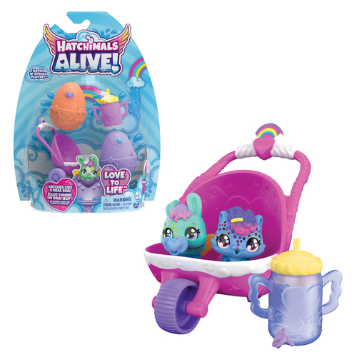 Spin Master Hatchimals Alive, Hatch N’ Stroll Playset with Stroller Toy