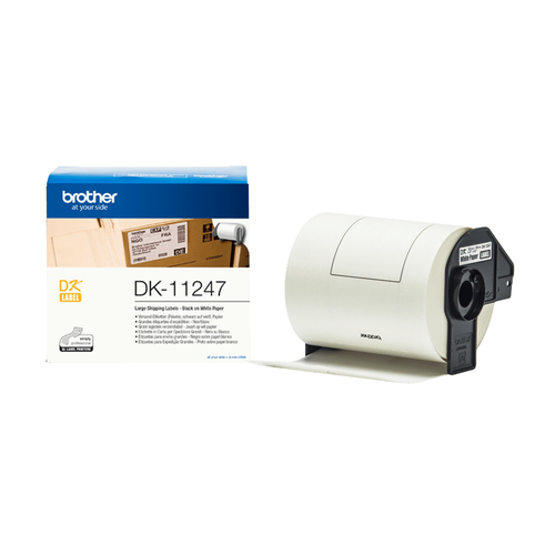 Brother Black on White Shipping Label Roll 103 x 164mm DK-11247 - image 1