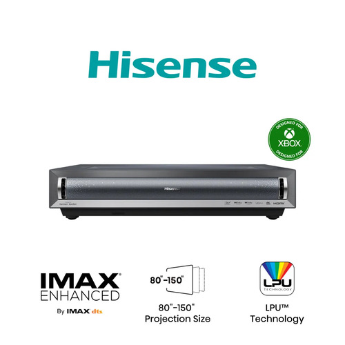 Hisense PX3-PRO Ultra short throw projector 2700 ANSI lumens DLP UHD 4K (3840x2160) Black, Dark Grey