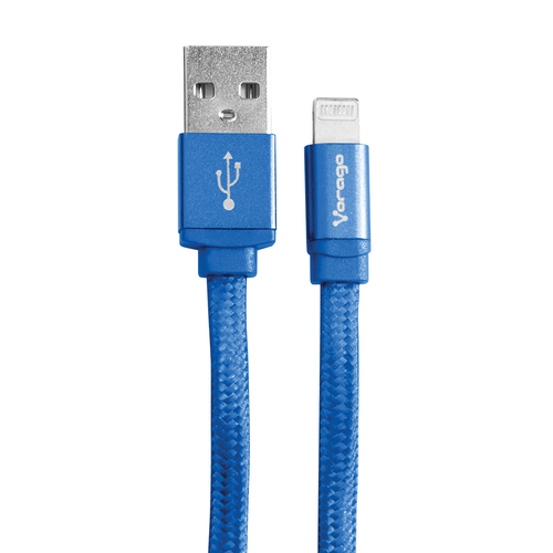 CABLE VORAGO CAB-119 AZUL USB-APPLE LIGHTNING 1 METRO AZUL B CAB-119-BL - CAB-119-BL