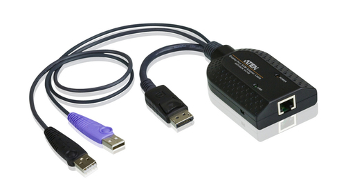 Aten Displayport USB Virtual Media KVM Adapter Cable With Smart Card Reader