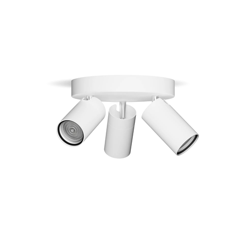 Philips Opbouwspot Badkamer Idris - Wit - ⌀22cm - 3xgu10, afbeelding 2