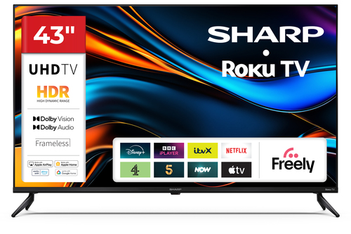 Sharp 43HJ4225K 43" 4K Ultra HD Smart Roku TV