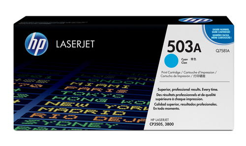 HP 503A Cyan Original LaserJet Toner Cartridge