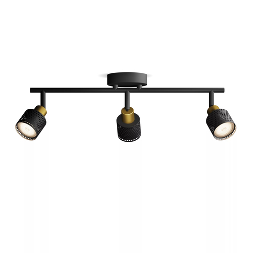 Philips Opbouwspot Niall - Zwart - 13,4cm - 3xgu10