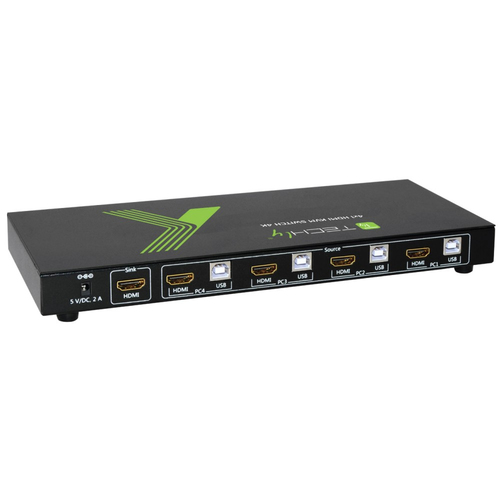 Techly KVM Switch USB, HDMI, 4K, 4 Wege, afbeelding 3