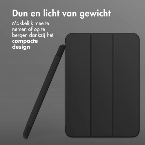 Accezz Smart Silicone Bookcase voor Apple iPad Pro 13 (2024) M4 Tablethoesje Zwart, afbeelding 7
