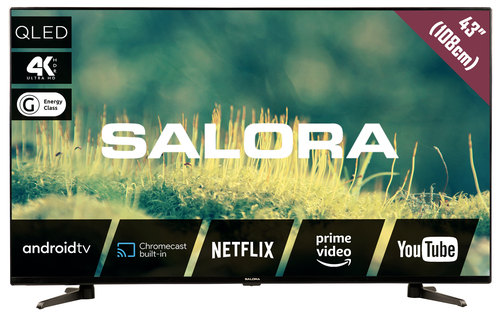 Salora 2204 series 43QLED2204 телевизор 109,2 cm (43") 4K Ultra HD Smart TV Wi-Fi Черный 250 cd/m²