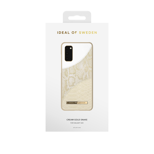 iDeal of Sweden Atelier Case Galaxy S20 Cream Gold Snake
