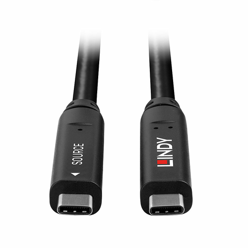 Lindy 43398 USB 3.2 Gen 1 Fiber Optic Hybrid 5Gbps 60W USB Type-C 10m, afbeelding 4