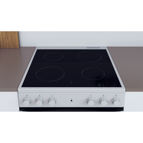Indesit IS67V5KHW/UK cooker Freestanding cooker Electric Ceramic hob White – image 2