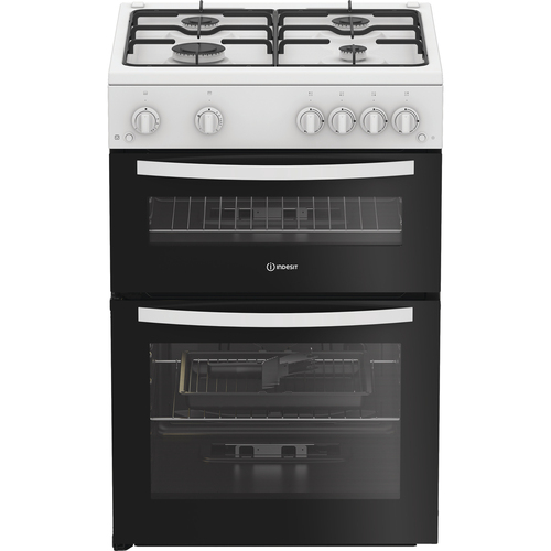 Indesit IDG6GW 60 cm Gas Cooker - White - image 1