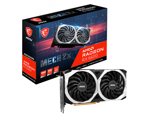 MSI MECH RX 6600 2X 8G видеокарта AMD Radeon RX 6600 8 GB GDDR6