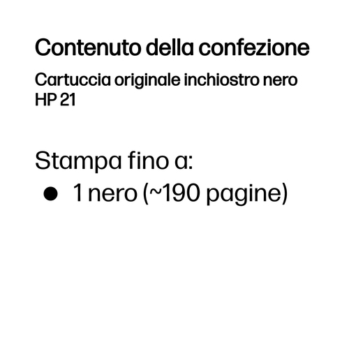 HP 21 – Cartuccia nero originale