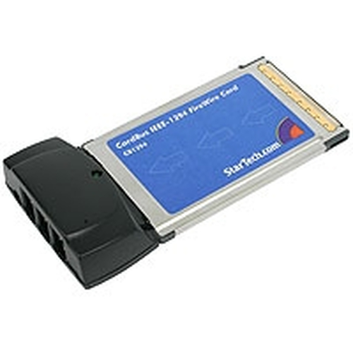 StarTech.com 3 Port IEEE-1394 FireWire CardBus Adapter with Digital Video Editing Kit