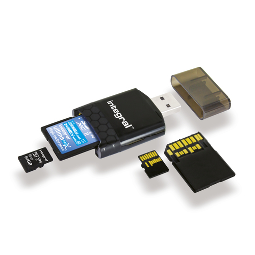 Integral USB 3.0 CARD READER UHS-11 / UHS-ii / UHS 2 DUAL SLOT SD MICRO SD ETAIL – image 2