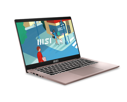 MSI Modern 14 C13M-606US Intel® Core™ i5 i5-1335U Ноутбук 35,6 cm (14") Full HD 16 GB DDR4-SDRAM 512 GB Твердотельный накопитель (SSD) Wi-Fi 6 (802.11ax) Windows 11 Home Розовый